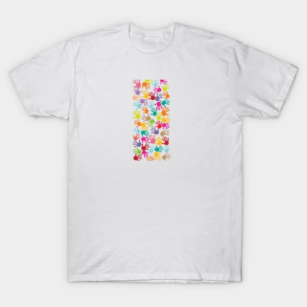 Colorful baby handprint T-Shirt by GULSENGUNEL